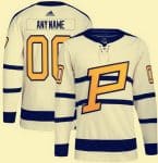 Pittsburgh Penguins Customized Cream 2023 Winter Classic Authentic Jersey