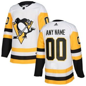 Pittsburgh Penguins Customized White Authentic Jersey