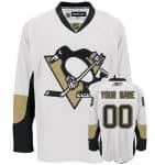 Pittsburgh Penguins Customized White Reebok Authentic Jersey