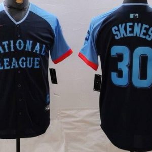 Pittsburgh Pirates #30 Paul Skenes Navy 2024 All Star Limited Jersey