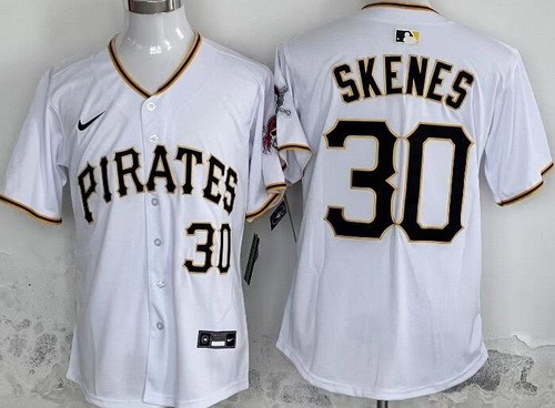 Pittsburgh Pirates #30 Paul Skenes White Limited Jersey