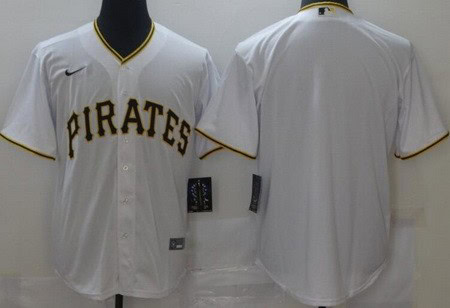 Pittsburgh Pirates Blank White Cool Base Jersey