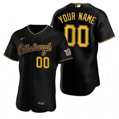 Pittsburgh Pirates Customized Black Alternate Authentic Jersey