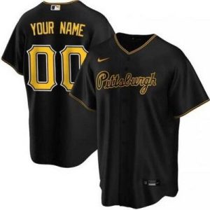 Pittsburgh Pirates Customized Black Alternate Cool Base Jersey