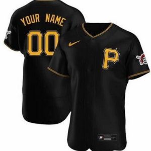 Pittsburgh Pirates Customized Black Authentic Jersey