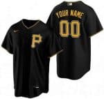 Pittsburgh Pirates Customized Black Nike Cool Base Jersey