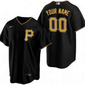 Pittsburgh Pirates Customized Black Nike Cool Base Jersey