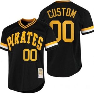 Pittsburgh Pirates Customized Black Throwback Jersey