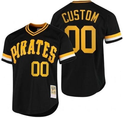 Pittsburgh Pirates Customized Black Throwback Jersey