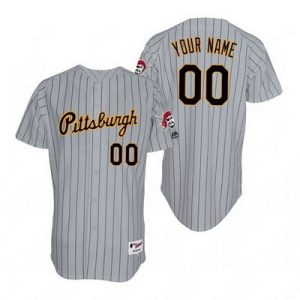 Pittsburgh Pirates Customized Gray 1997 Turn Back The Clock Jersey
