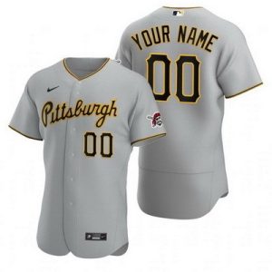 Pittsburgh Pirates Customized Gray 2020 FlexBase Jersey