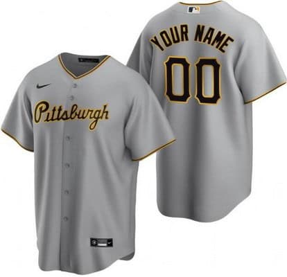 Pittsburgh Pirates Customized Gray Cool Base Jersey