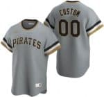 Pittsburgh Pirates Customized Gray Cooperstown Collection Cool Base Jersey