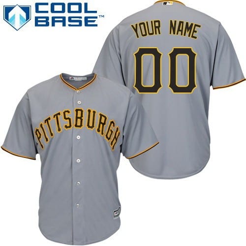 Pittsburgh Pirates Customized Grey Cool Base Jersey