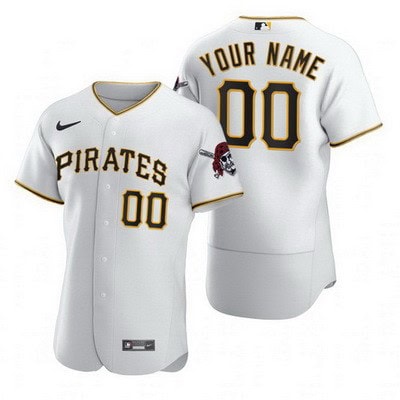 Pittsburgh Pirates Customized White 2020 FlexBase Jersey