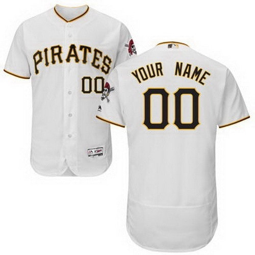 Pittsburgh Pirates Customized White FlexBase Jersey