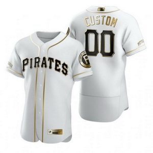Pittsburgh Pirates Customized White Gold 2020 FlexBase Jersey