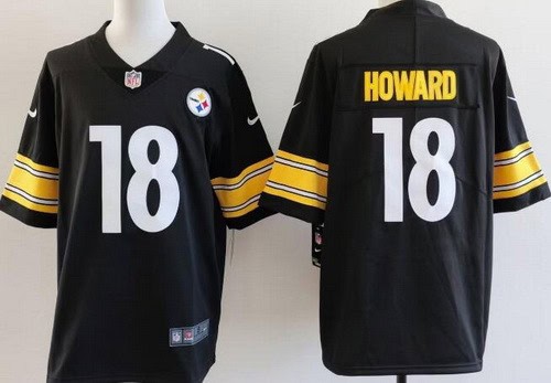 Pittsburgh Steelers #18 Will Howard Limited Black Vapor Jersey
