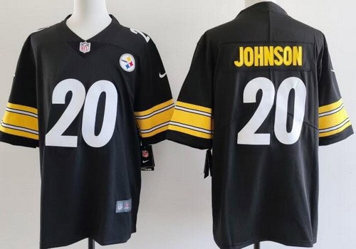 Pittsburgh Steelers #20 Kaleb Johnson Limited Black Vapor Jersey