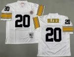 Pittsburgh Steelers #20 Rocky Bleier White 1975 Throwback Jersey