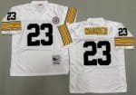 Pittsburgh Steelers #23 Mike Wagner White Throwback Jersey