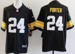 Pittsburgh Steelers #24 Joey Porter Jr Limited Black Alternate Vapor Jersey