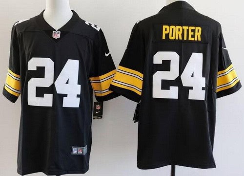 Pittsburgh Steelers #24 Joey Porter Jr Limited Black Alternate Vapor Jersey