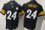 Pittsburgh Steelers #24 Joey Porter Jr Limited Black FUSE Vapor Jersey