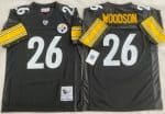 Pittsburgh Steelers #26 Rod Woodson Black 1994 Throwback Jersey