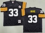 Pittsburgh Steelers #33 Merril Hoge Black 1976 Throwback Jersey