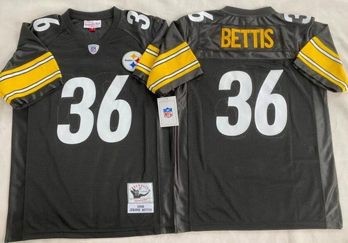 Pittsburgh Steelers #36 Jerome Bettis Black 1996 Jersey