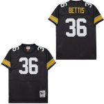 Pittsburgh Steelers #36 Jerome Bettis Black 1996 Throwback Jersey
