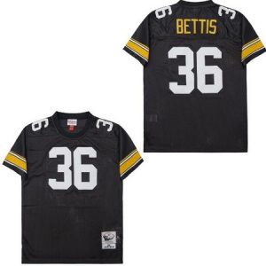 Pittsburgh Steelers #36 Jerome Bettis Black 1996 Throwback Jersey