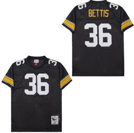 Pittsburgh Steelers #36 Jerome Bettis Black 1996 Throwback Jersey