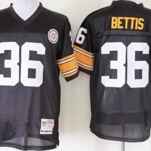 Pittsburgh Steelers #36 Jerome Bettis Black Throwback Jersey