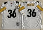 Pittsburgh Steelers #36 Jerome Bettis White 1996 Jersey