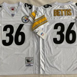 Pittsburgh Steelers #36 Jerome Bettis White 1996 Jersey