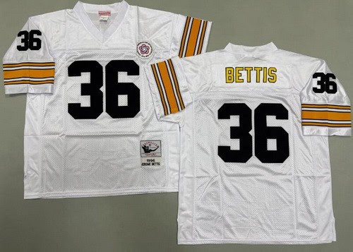 Pittsburgh Steelers #36 Jerome Bettis White 1996 Throwback Jersey