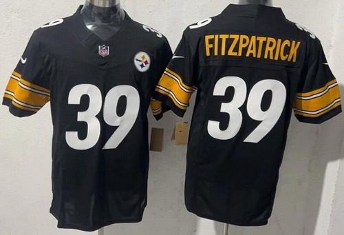 Pittsburgh Steelers #39 Minkah Fitzpatrick Limited Black FUSE Vapor Jersey