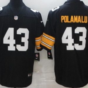 Pittsburgh Steelers #43 Troy Polamalu Limited Black Alternate Vapor Untouchable Jersey