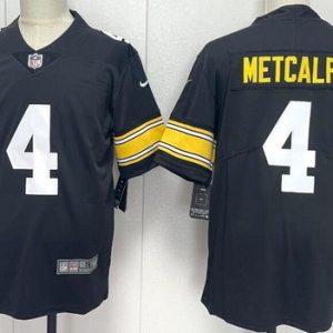 Pittsburgh Steelers #4 DK Metcalf Limited Black Alternate Vapor Jersey