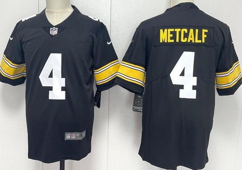 Pittsburgh Steelers #4 DK Metcalf Limited Black Alternate Vapor Jersey