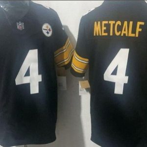 Pittsburgh Steelers #4 DK Metcalf Limited Black FUSE Vapor Jersey