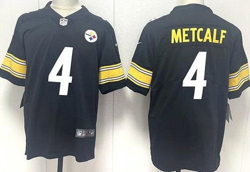 Pittsburgh Steelers #4 DK Metcalf Limited Black Vapor Jersey