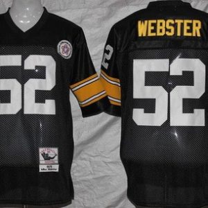 Pittsburgh Steelers #52 Mike Webster Black Throwback Jersey