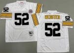 Pittsburgh Steelers #52 Mike Webster White 1975 Throwback Jersey