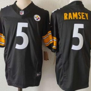 Pittsburgh Steelers #5 Limited Black FUSE Vapor Jersey