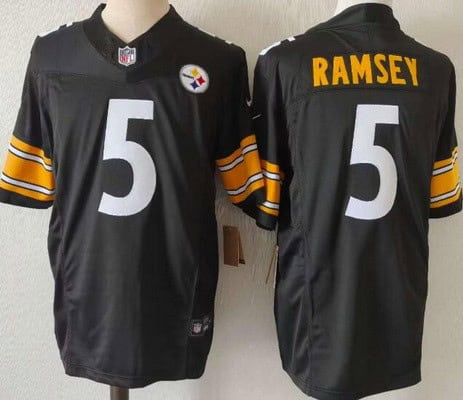 Pittsburgh Steelers #5 Limited Black FUSE Vapor Jersey