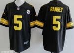 Pittsburgh Steelers #5 Limited Black Throwback Vapor Jersey