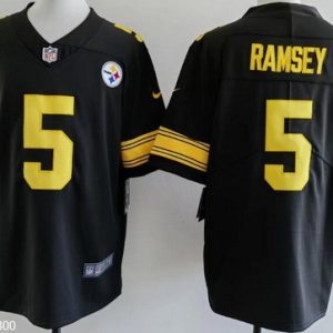 Pittsburgh Steelers #5 Limited Black Throwback Vapor Jersey
